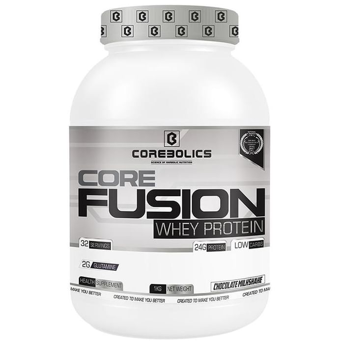 Corebolics Core Fusion Whey Protein Chocolate Milkshake - Nibasu