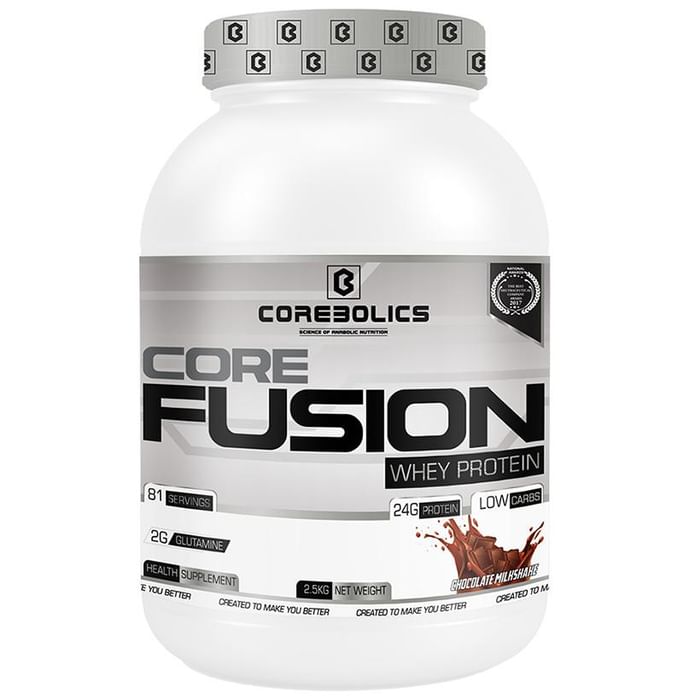 Corebolics Core Fusion Whey Protein Chocolate Milkshake - Nibasu