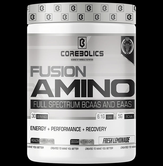 Corebolics Fusion Amino Powder Fresh Lemonade - Nibasu