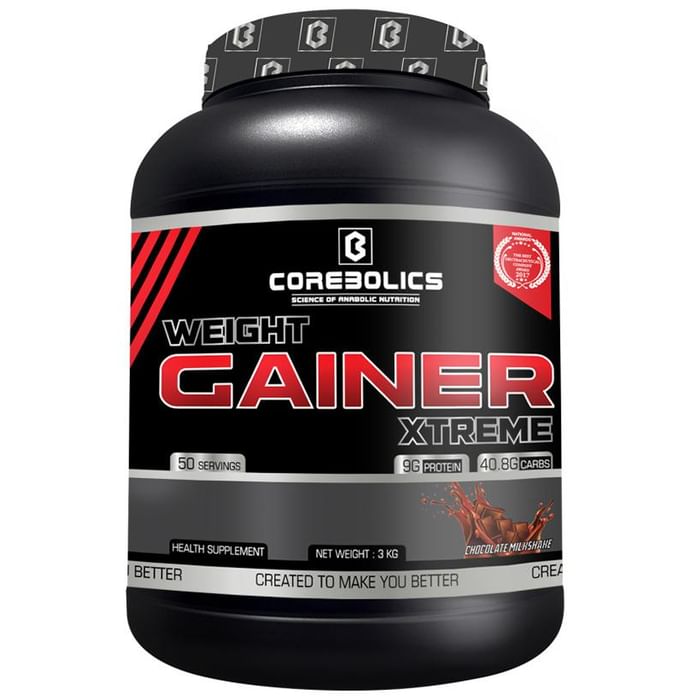 Corebolics Weight Gainer Extreme Chocolate Milkshake - Nibasu