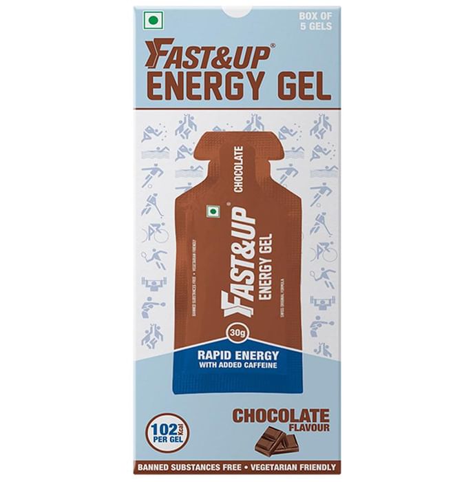 Fast&Up Gel Sachet | Rapid Absorption & Liquid Gel Technology | Flavour Chocolate - Nibasu