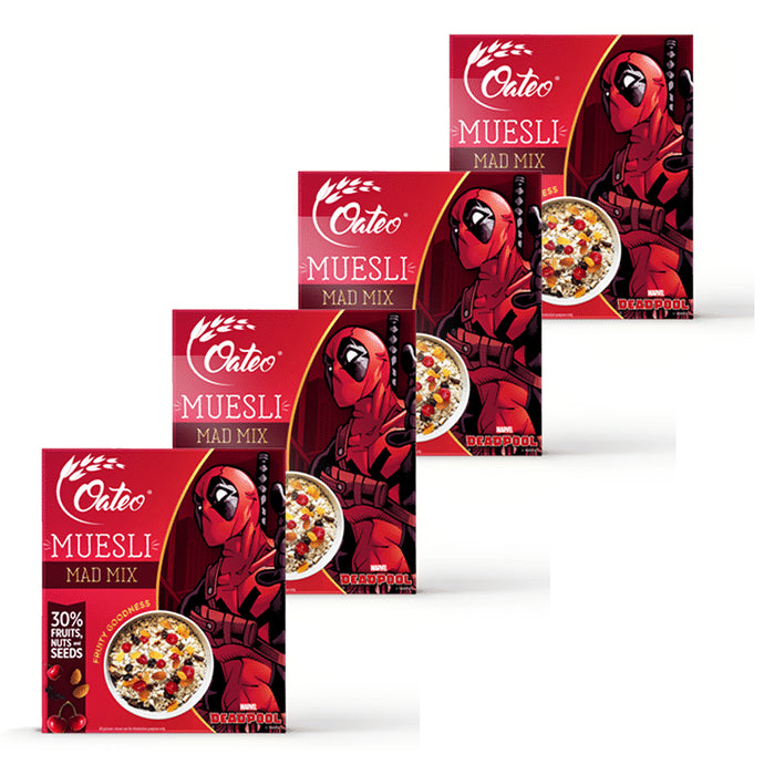 Oateo Muesli (400gm Each) Mad Mix - Nibasu