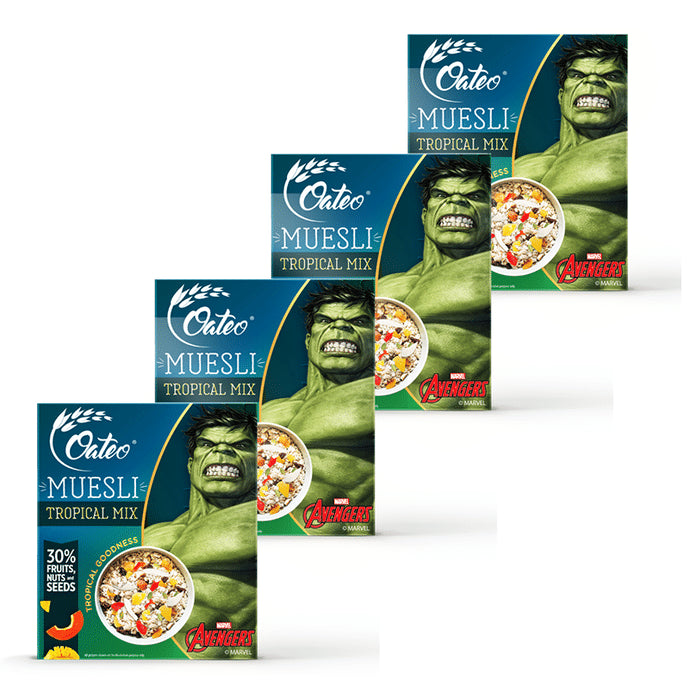 Oateo Muesli (400gm Each) Tropical Mix - Nibasu