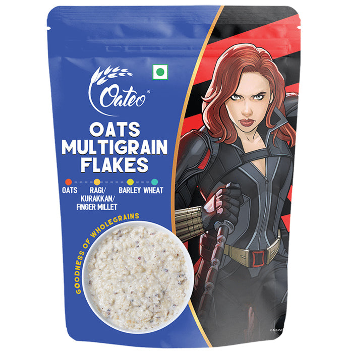 Oateo Oats Multigrain Flakes (500gm Each) - Nibasu