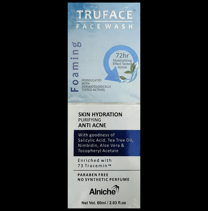 Truface Foaming Anti-Acne Face Wash | Cleanses, Hydrates & Moisturises the Skin | Paraben-Free - Nibasu