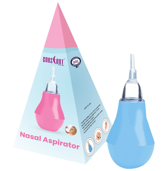Crescent Nasal Aspirator Blue - Nibasu