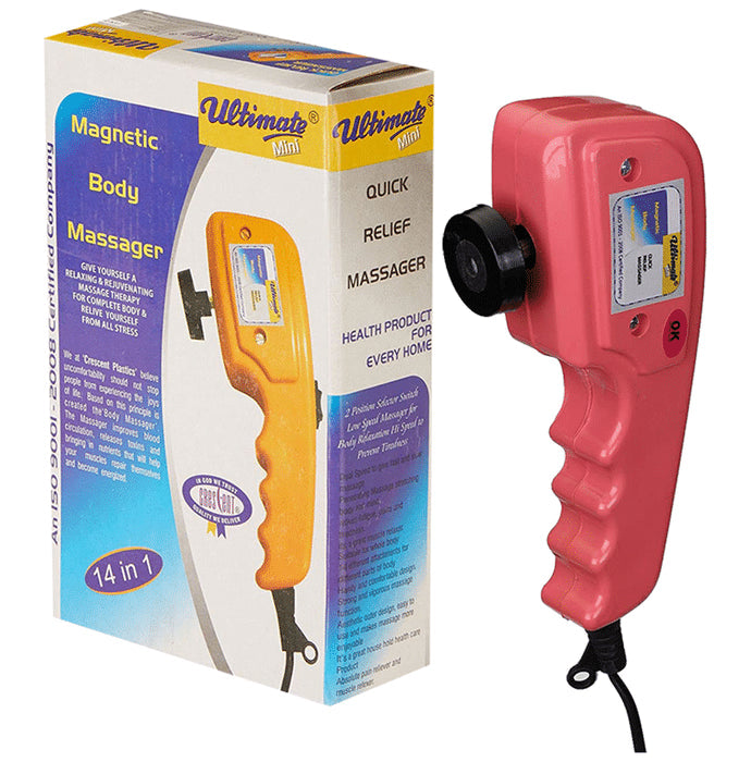 Crescent Ultimate Mini 14 in 1 Magnetic Body Massager Pink - Nibasu