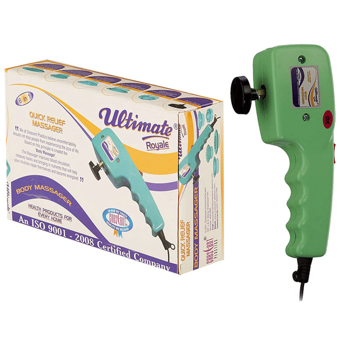 Crescent Ultimate Royale 6 In 1 Quick Relief Body Massager Green - Nibasu