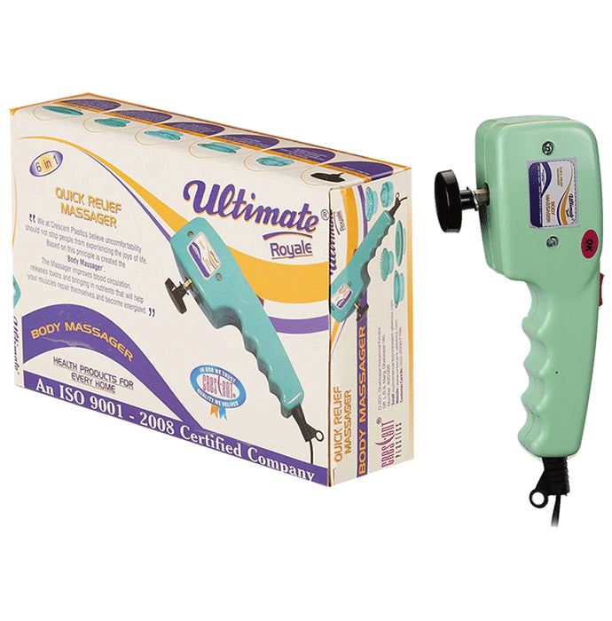 Crescent Ultimate Royale 6 In 1 Quick Relief Body Massager Light Green - Nibasu