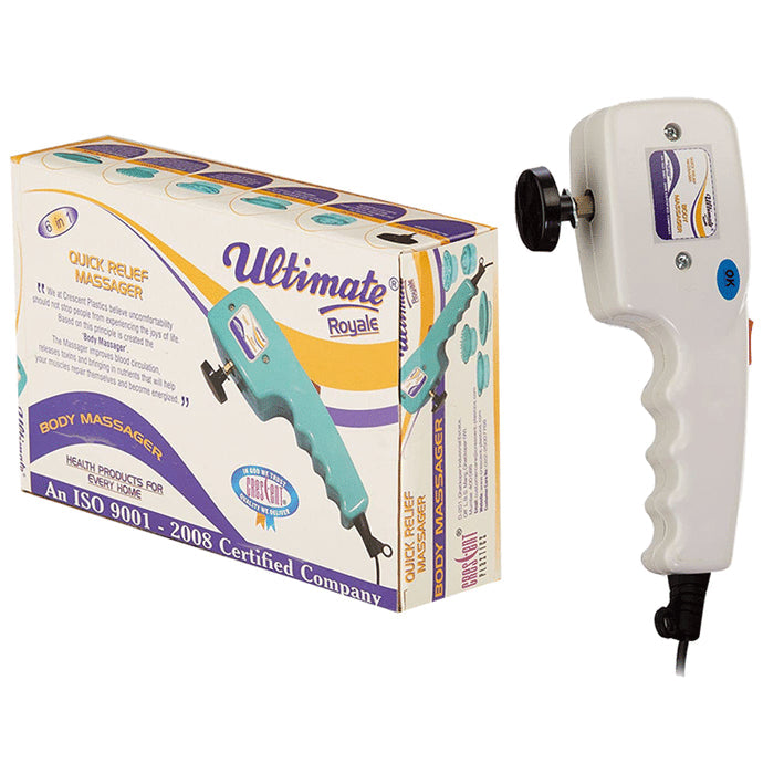 Crescent Ultimate Royale 6 In 1 Quick Relief Body Massager White - Nibasu