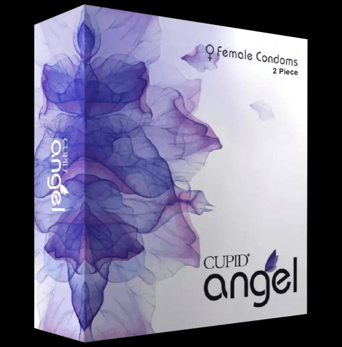 Cupid Angel Female Condom (2 Each) Lavender - Nibasu