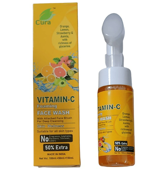 Cura Vitamin-C Foaming Face Wash - Nibasu