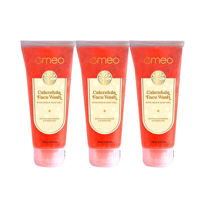 Omeo Calendula Face Wash (100gm Each) - Nibasu