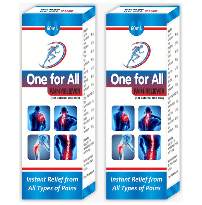 One for All Pain Reliever (60ml Each) - Nibasu