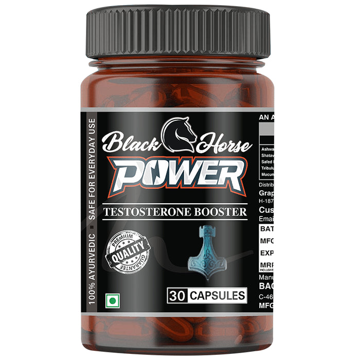 Black Horse Power Testosterone Booster Capsule - Nibasu