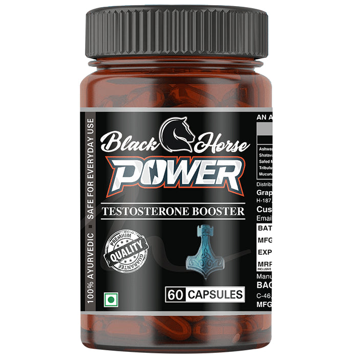 Black Horse Power Testosterone Booster Capsule - Nibasu