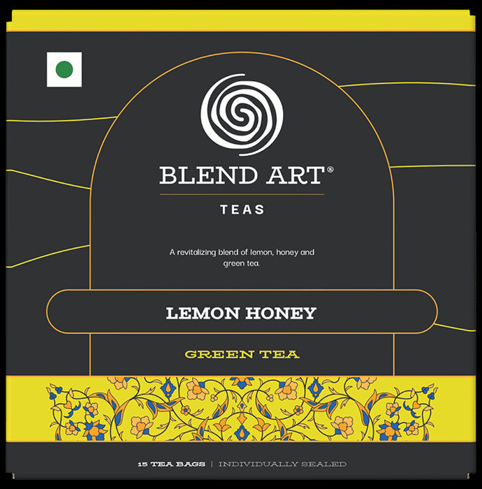 Blend Art Lemon Honey Green Tea Bag (2gm Each) - Nibasu