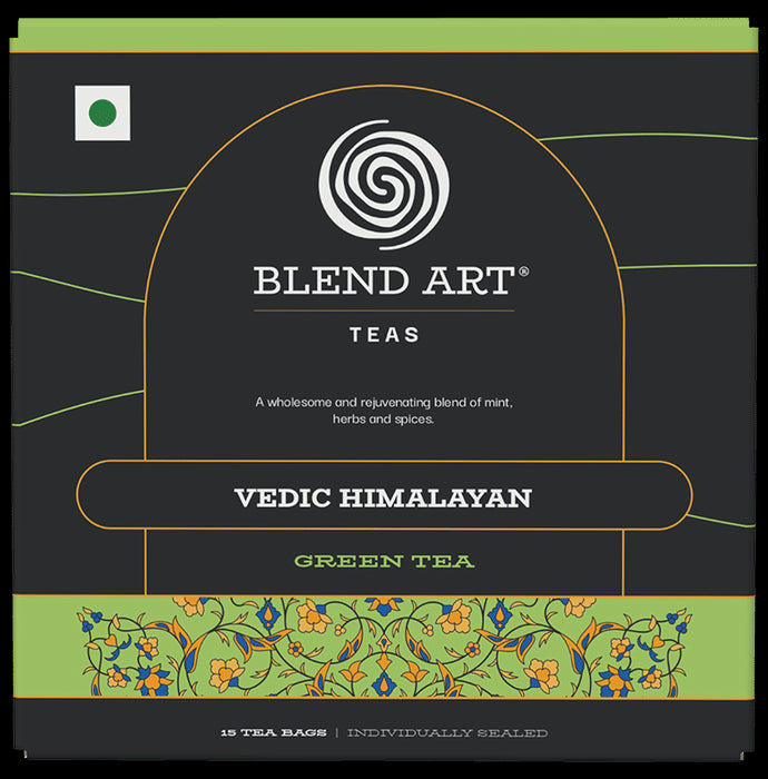 Blend Art Vedic Himalayan Green Tea Bag (2gm Each) - Nibasu