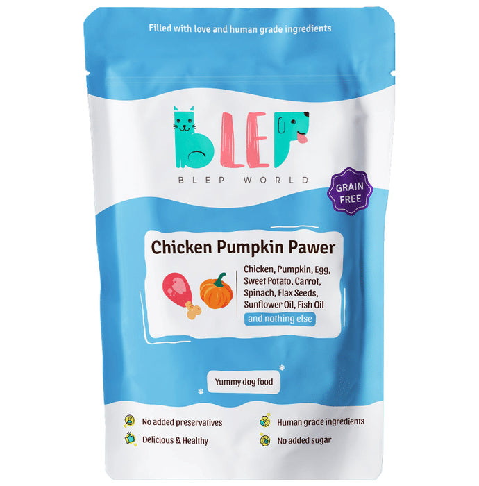 Blep World Chicken Pumpkin Pawer Wet Dog Food (100gm Each) - Nibasu