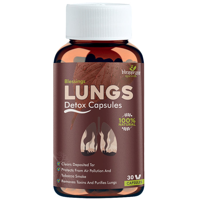 Blessings Ayurveda Lungs Detox Capsule - Nibasu