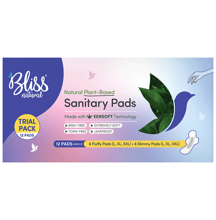 Bliss Natural Organic Herbal Pad Trial Pack - Nibasu