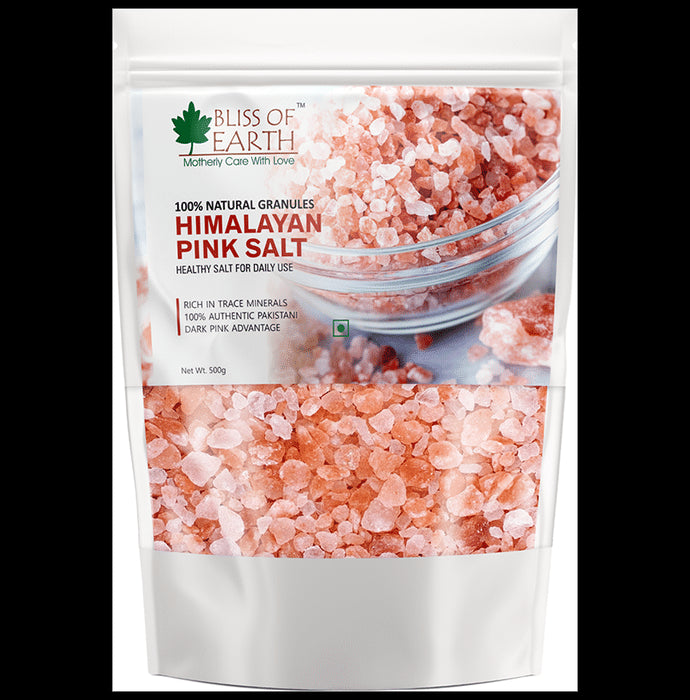 Bliss of Earth 100% Authentic Pakistani Himalayan Pink Salt Granules - Nibasu