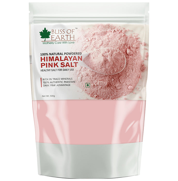 Bliss of Earth 100% Authentic Pakistani Himalayan Pink Salt Powder - Nibasu