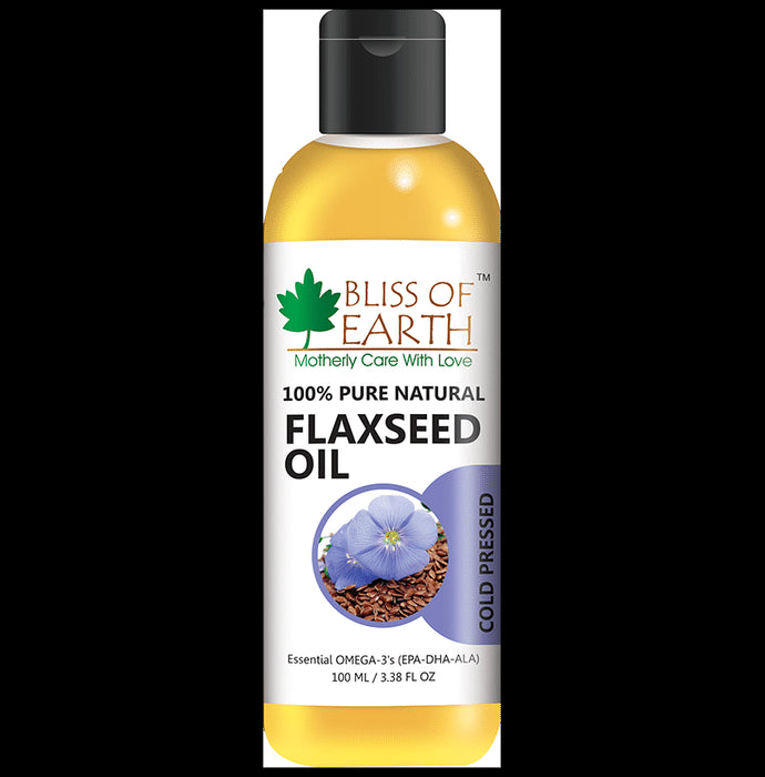 Bliss of Earth 100% Pure Natural Flaxseed Oil - Nibasu