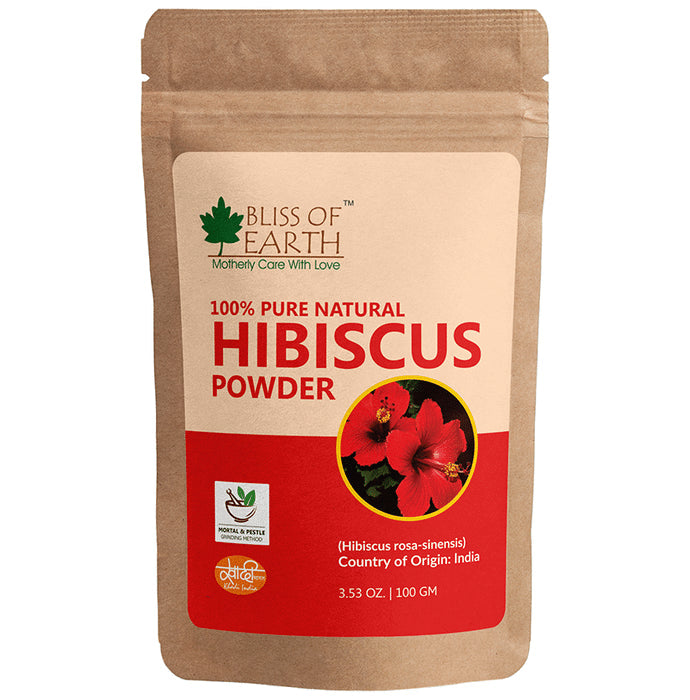 Bliss of Earth 100% Pure Natural Hibiscus Powder - Nibasu