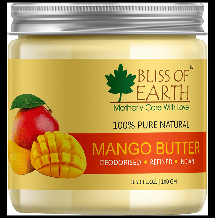 Bliss of Earth 100% Pure Natural Mango Butter - Nibasu