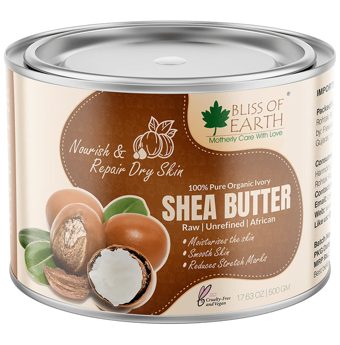 Bliss of Earth 100% Pure Organic Ivory Shea Butter - Nibasu