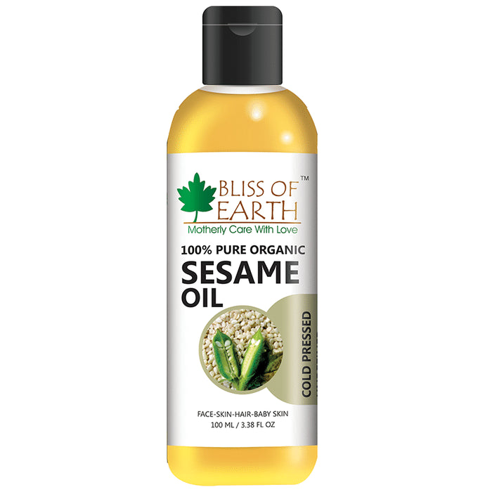 Bliss of Earth 100% Pure Organic Sesame Oil - Nibasu