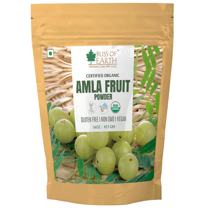 Bliss of Earth Certified Organic Amla Fruit Powder - Nibasu