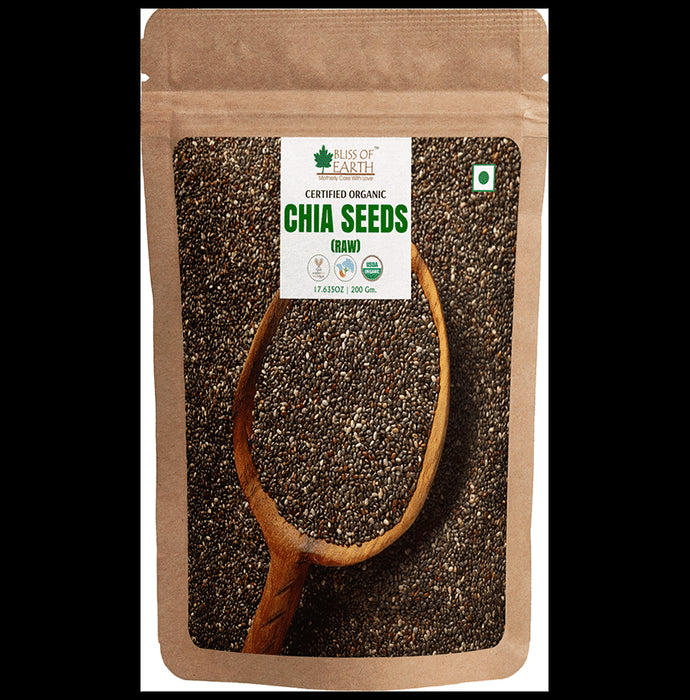 Bliss of Earth Certified Organic Chia Seeds (Raw) - Nibasu