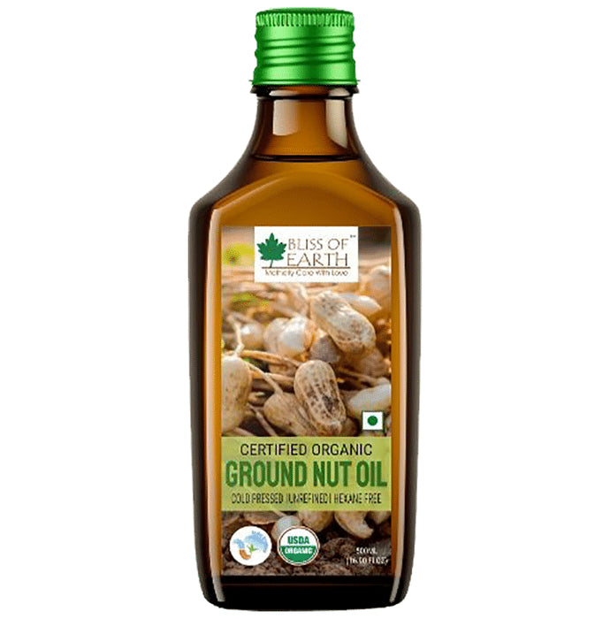 Bliss of Earth Certified Organic Ground Nut Oil - Nibasu