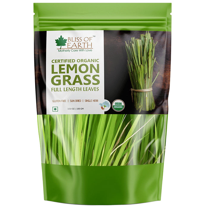 Bliss of Earth Certified Organic Lemon Grass Full Length Leaves - Nibasu