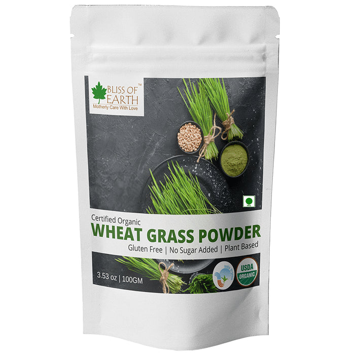 Bliss of Earth Certified Organic Wheat Grass Powder - Nibasu
