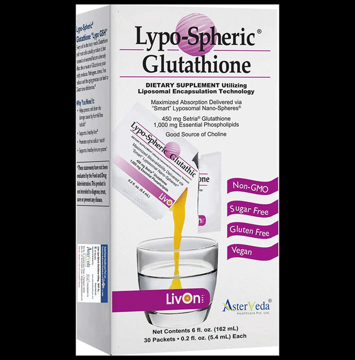 Livon Lypo-Spheric Glutathione Sachet (5.4ml Each) - Nibasu