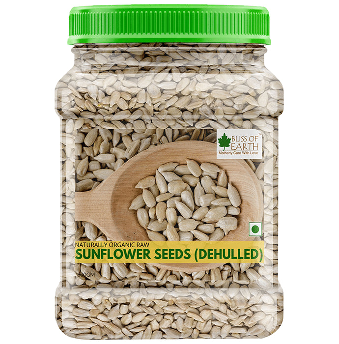 Bliss of Earth Naturally Organic Raw Sunflower Seeds (Dehulled) - Nibasu