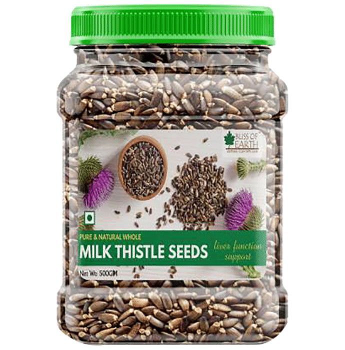 Bliss of Earth Pure & Natural Whole Milk Thistle Seeds - Nibasu