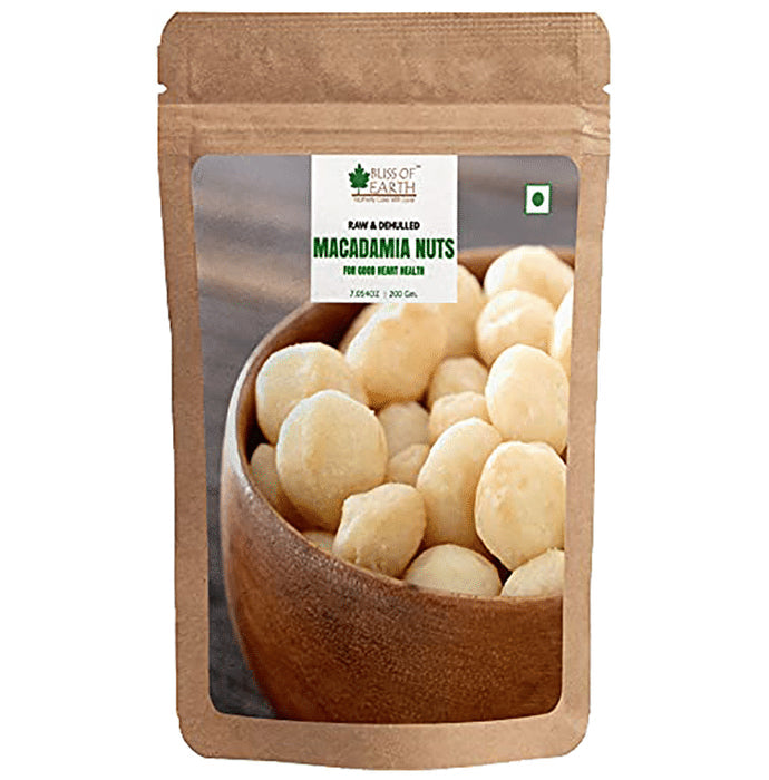 Bliss of Earth Raw & Dehulled Macadamia Nuts - Nibasu