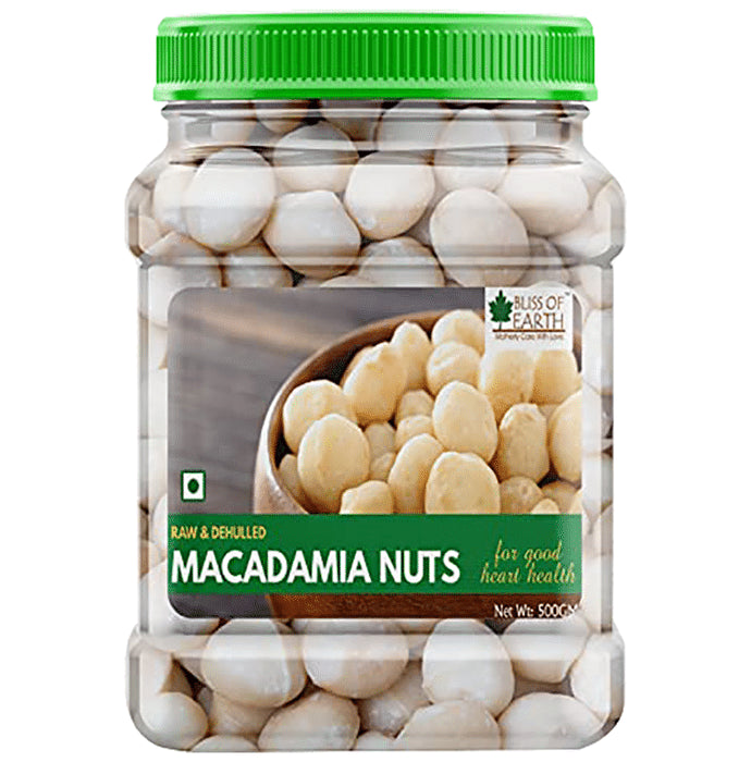 Bliss of Earth Raw & Dehulled Macadamia Nuts - Nibasu