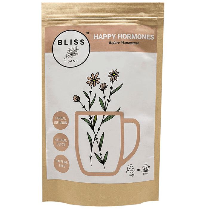 Bliss Tisane Herbal Tea Before Menopause Care | Hormonal Imbalance Cure | Women Health (2gm Each) - Nibasu