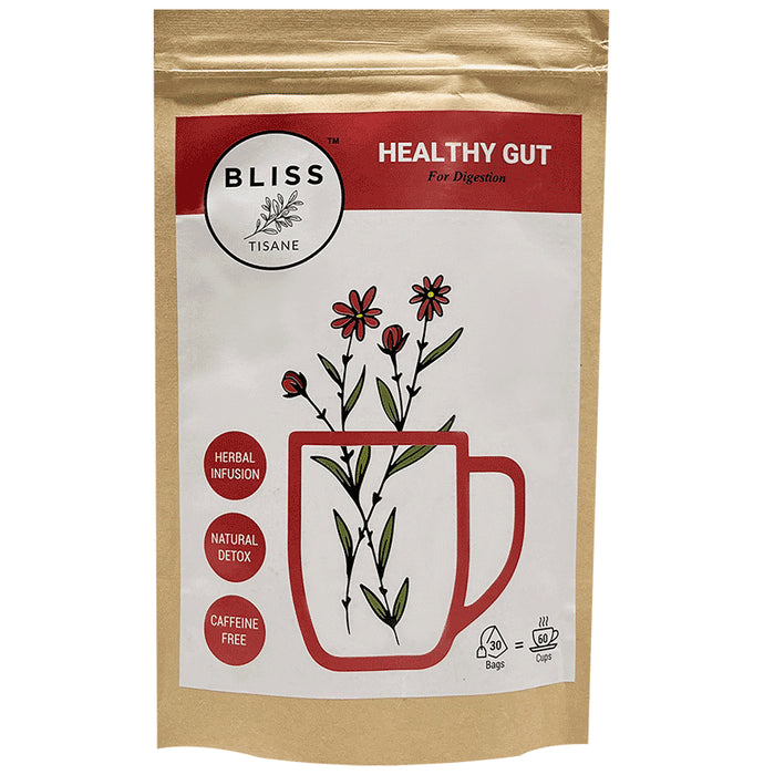 Bliss Tisane Herbal Tea for Healthy Digestion | Digestion Problem Cure | Digestive Care (2gm Each) - Nibasu