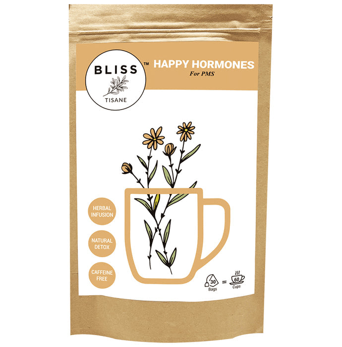 Bliss Tisane Herbal Tea for PMS Care | Hormonal Imbalance Cure | Women Health (2gm Each) - Nibasu
