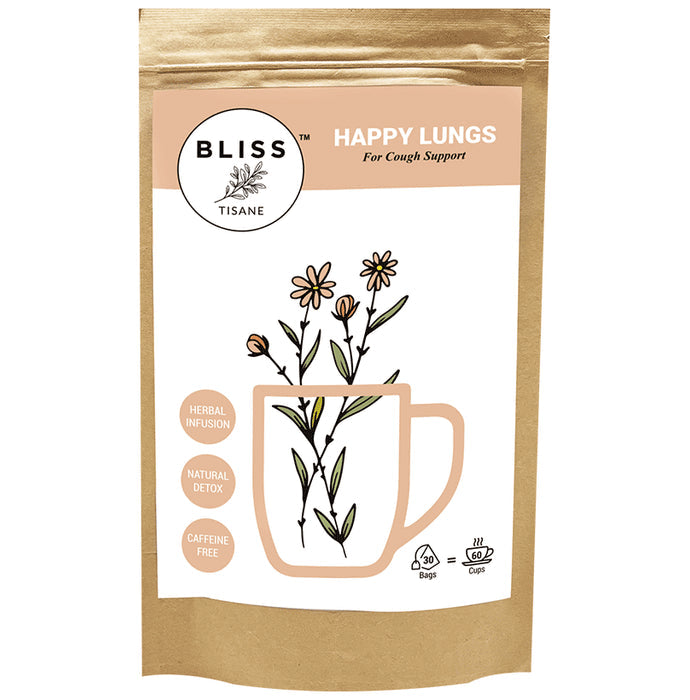 Bliss Tisane Herbal Tea Relief | Lungs Care | Cough Cure | Lung Detox (2gm Each) - Nibasu