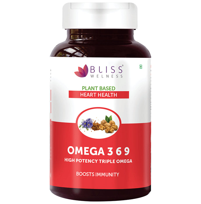 Bliss Welness Cardio Bliss + Omega 3 6 9 Capsule - Nibasu