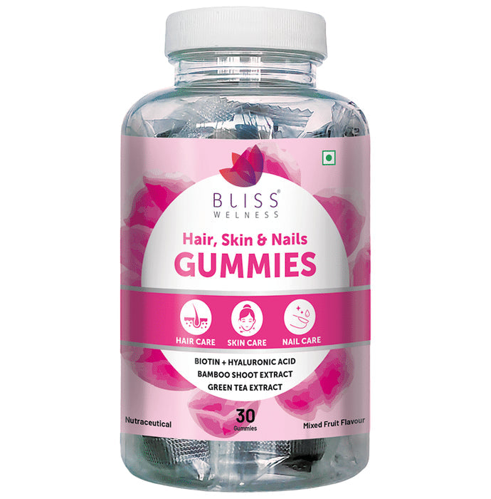 Bliss Welness Hair Skin & Nails Gummy - Nibasu