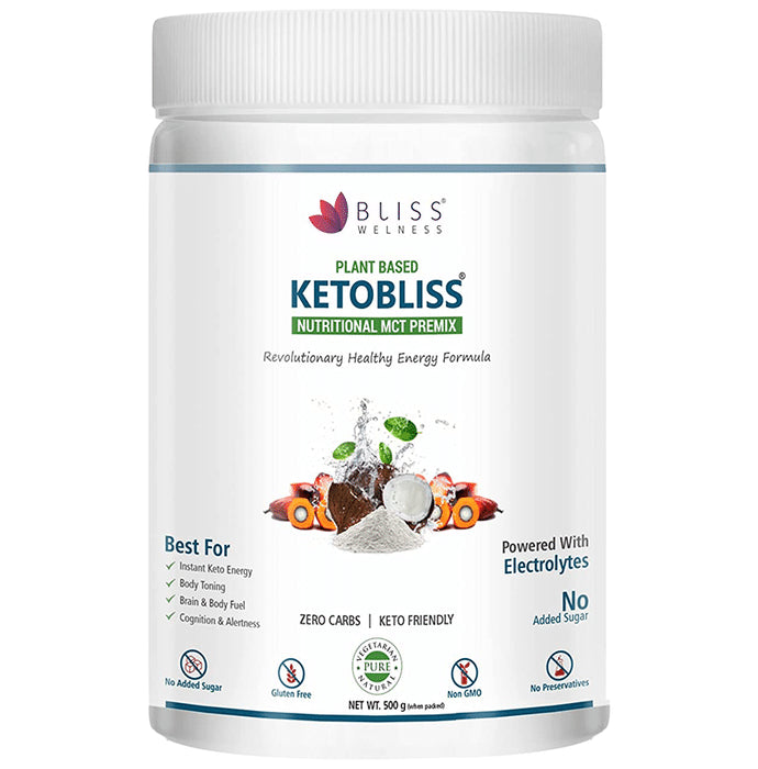 Bliss Welness Ketobliss Nutritional Mct Premix Unflavored - Nibasu