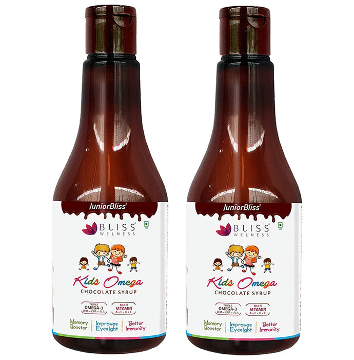 Bliss Welness Kids Omega Chocolate Syrup (100ml Each) - Nibasu